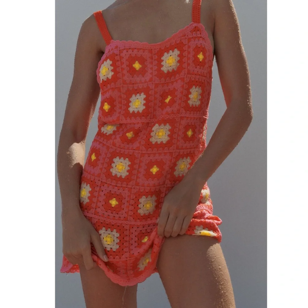 Zara CROCHET MINI DRESS - Picture 11 of 16